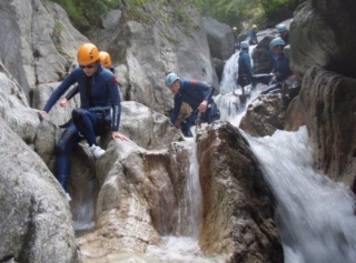 Barranquismo en La Plagne 